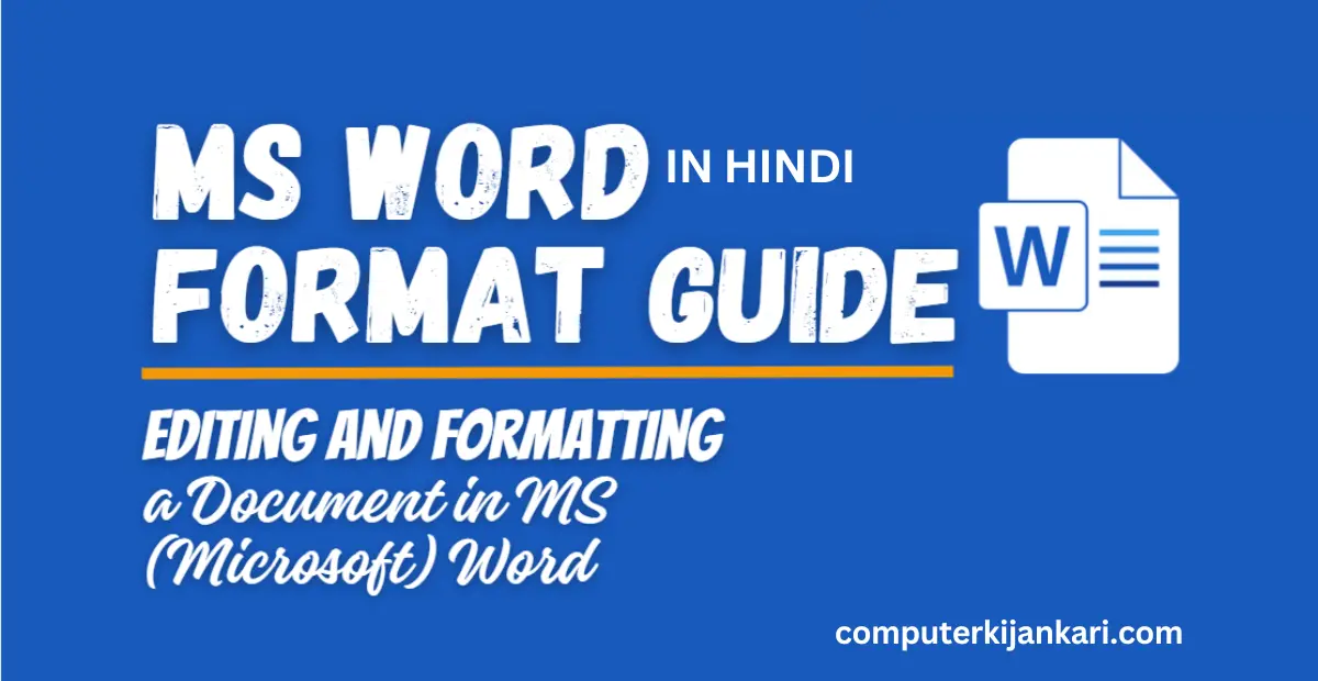 Ms word text formatting