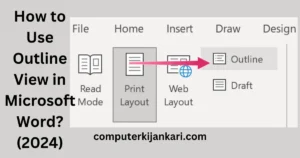 Outline View in Microsoft Word